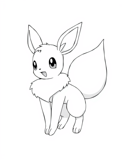 Eevee Using Its Tail To Balance