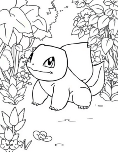 Bulbasaur In A Peaceful Garden