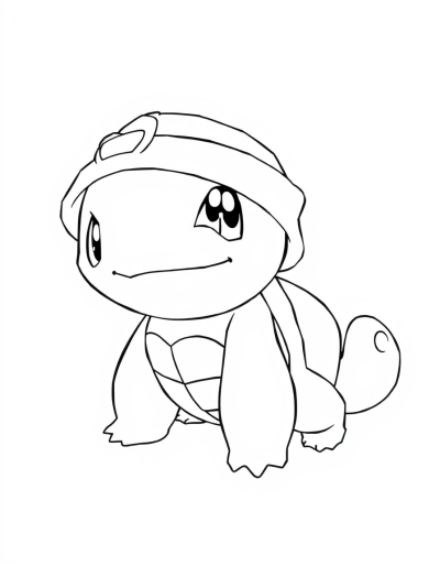 Squirtle Wearing A Cute Hat