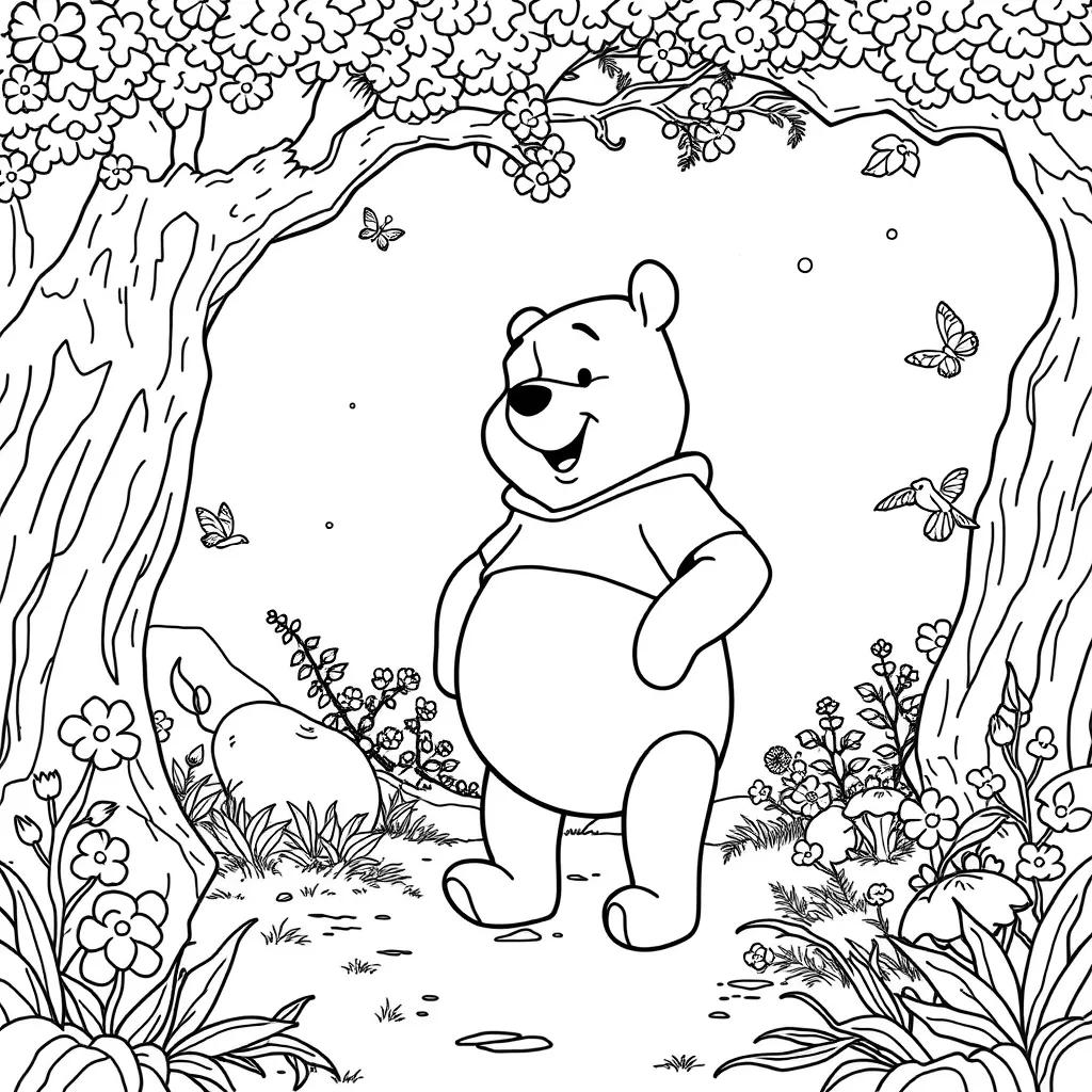 coloring book winnie the pooh