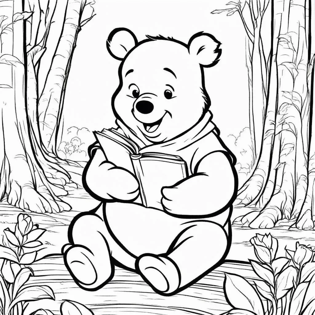 Pooh Bear Coloring Pages For Fun