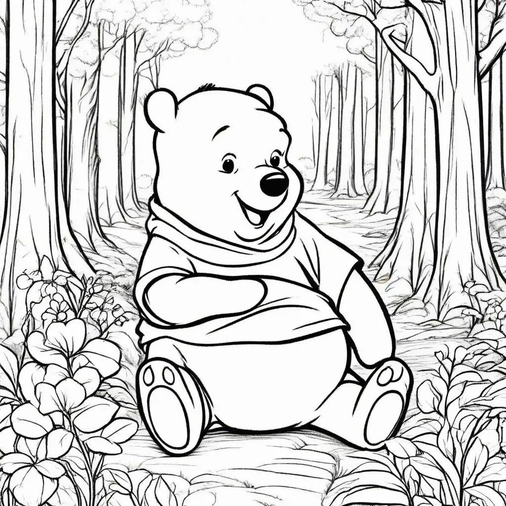 coloring winnie the pooh