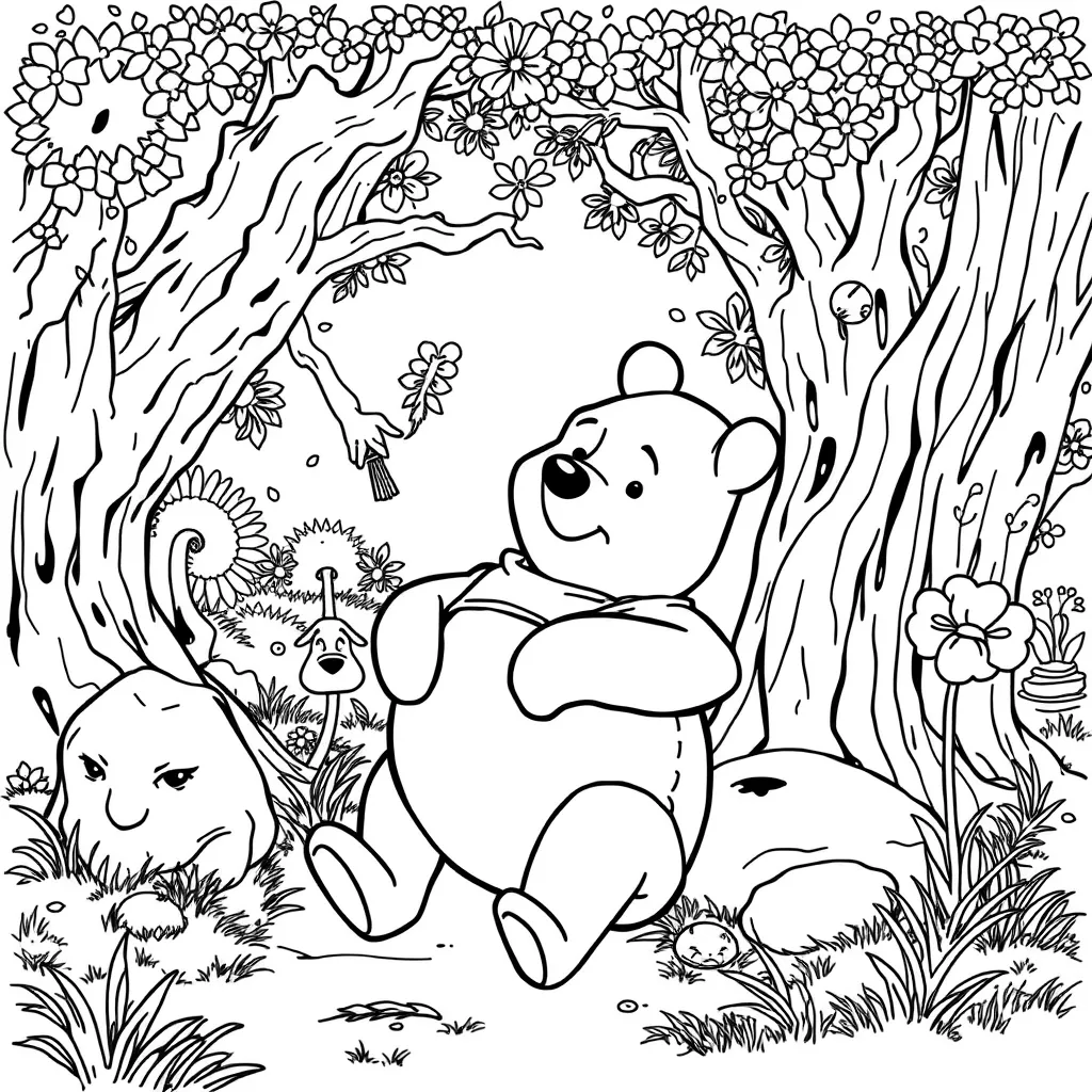 pooh bear pictures to color