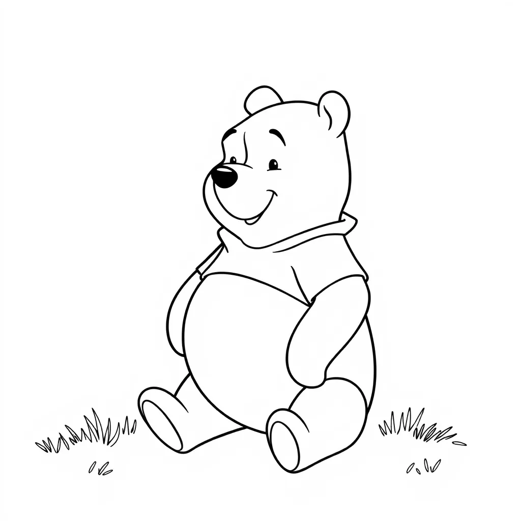 Pooh Bear easy draw