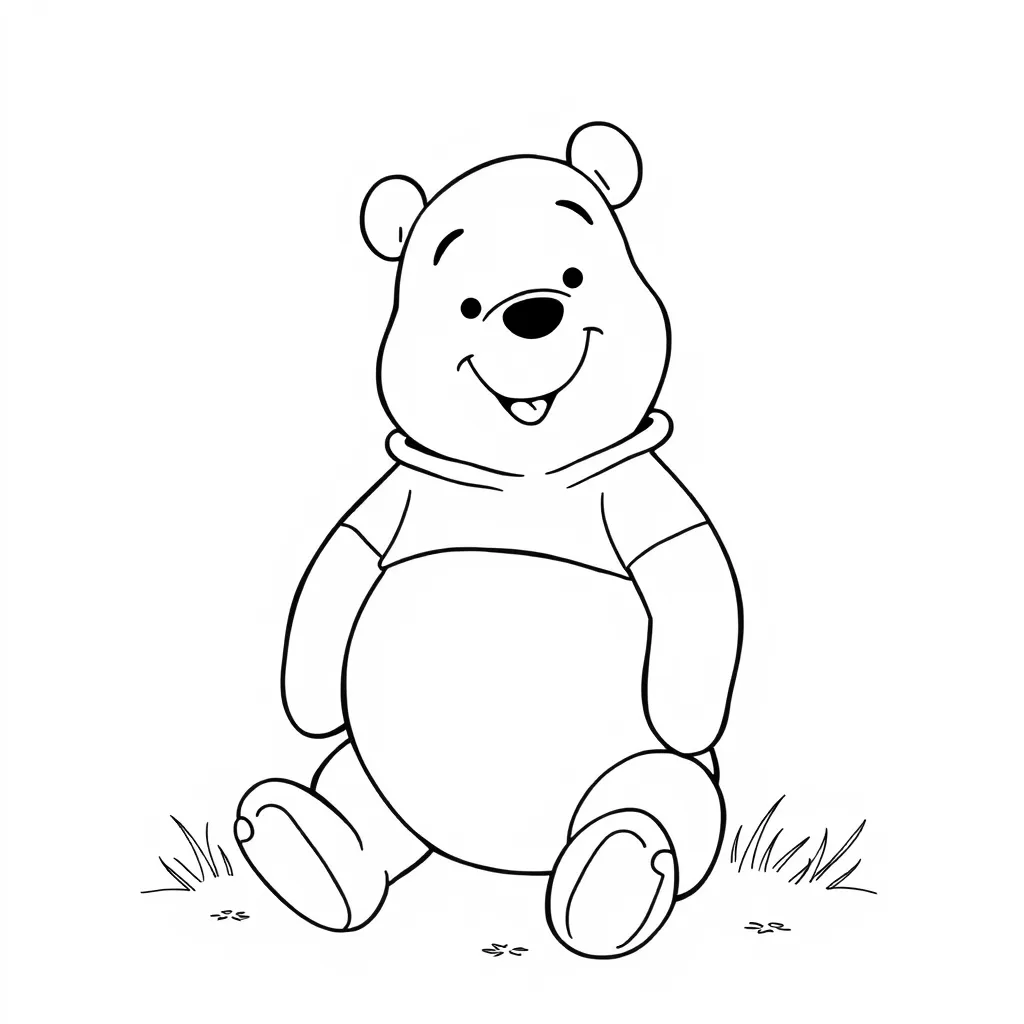 Pooh Bear coloring pages for kids