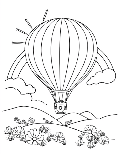 Color The Sun Shining Yellow