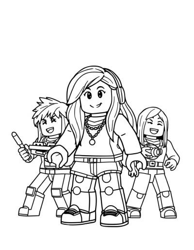 Roblox Girl Playing With Friends