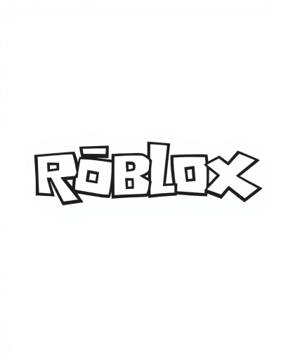 Roblox Logo Coloring Pages