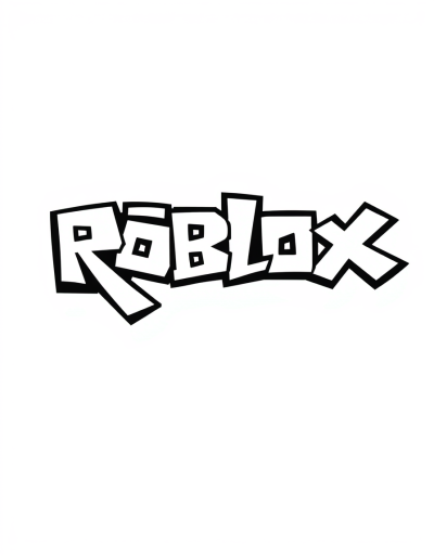 Coloring Roblox Logo