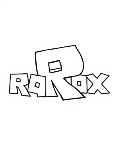 Roblox logo Coloring Sheets
