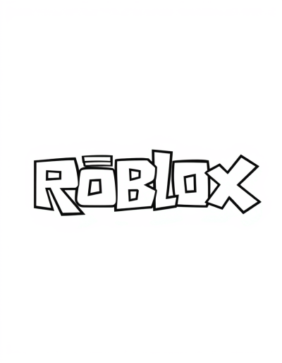 Roblox logo Coloring Pictures