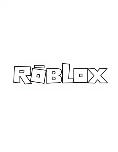 Roblox Coloring Pages Logo