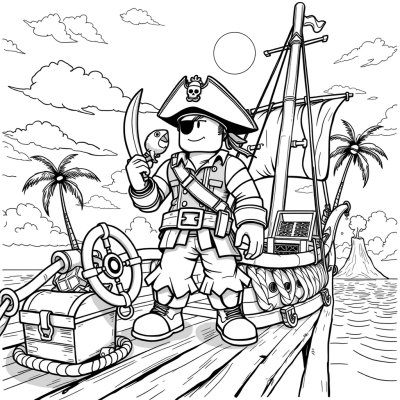 Pirate Ship Deck Background