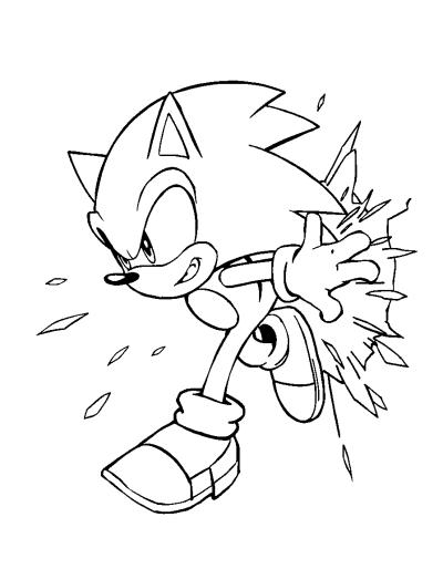 Color Sonic Zooms Through Walls