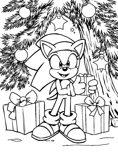 Sonic Opening Presents Under Tree