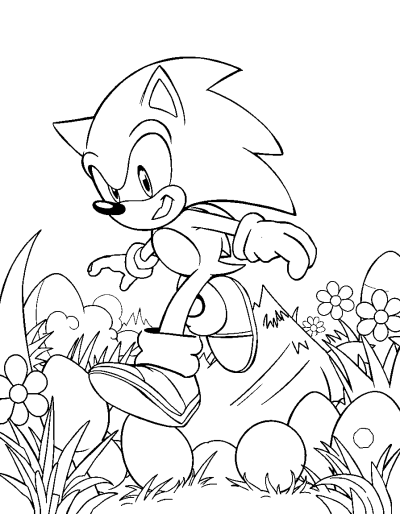 Sonic Speeds Through Garden Collecting Eggs