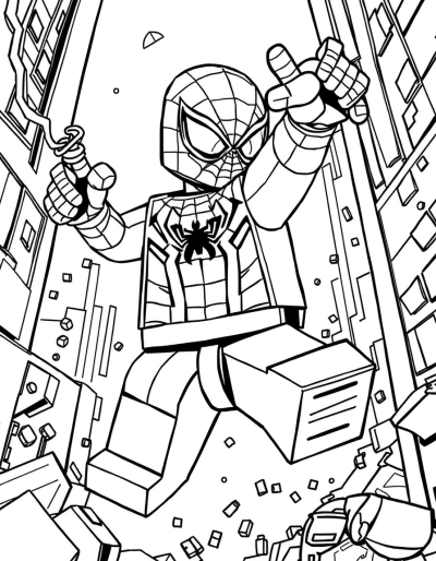 Spider Man In Action Packed Battle Scene