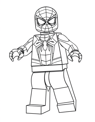 Spider Man In His Iconic Red And Blue Suit