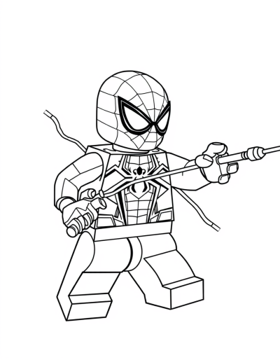 Spider Man Using His Web Shooters