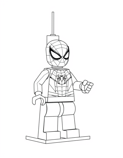 Spider Man Building A Lego Tower