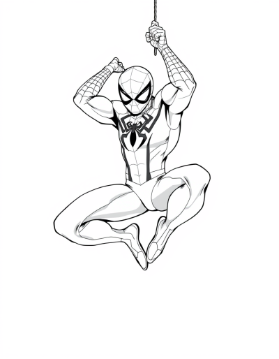 Spider Man Demonstrating Impressive Flexibility