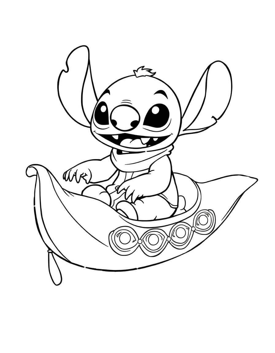 Stitch On A Magic Carpet Ride