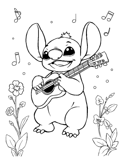 Paint Stitches In Musical Colors