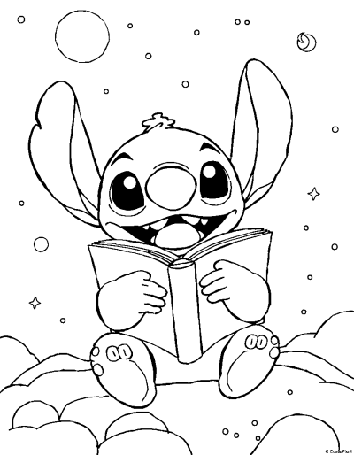 Stitch Travels To Outer Space