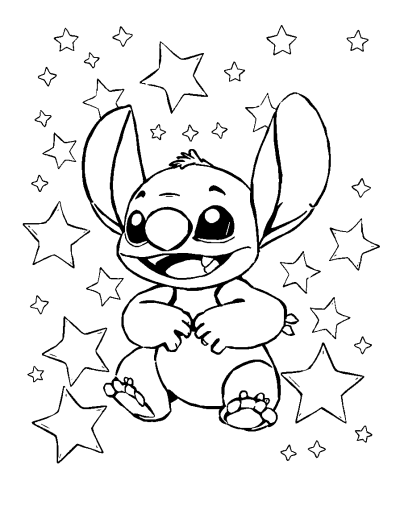 Bright Shooting Stars Across The Page