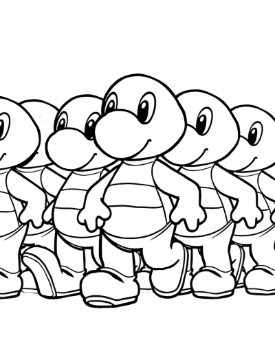 Koopa Troopa Marching In Formation