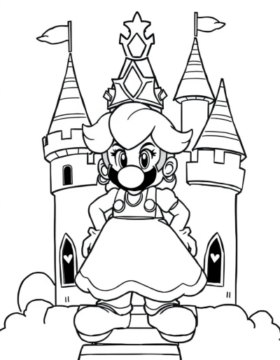 Princess Peach In Her Castle