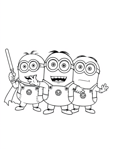 Minions Fighting Crime Together