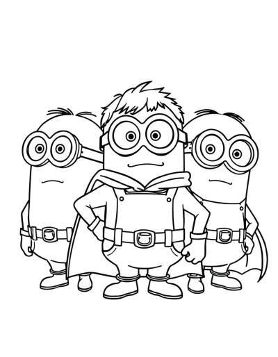 Minions With Capes And Masks