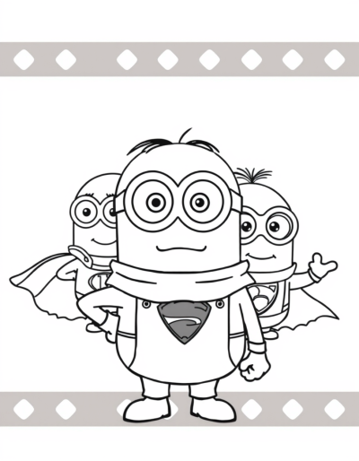 Minions With Colorful Superhero Costumes