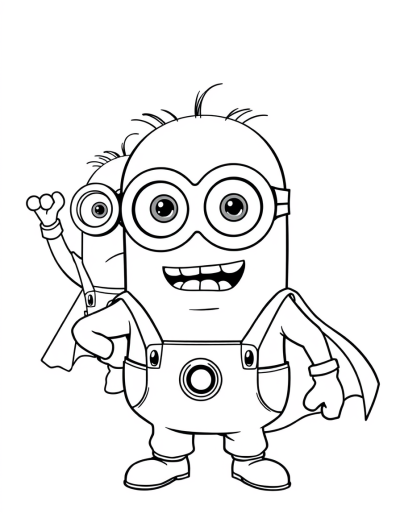 Superhero Minions In Action Poses