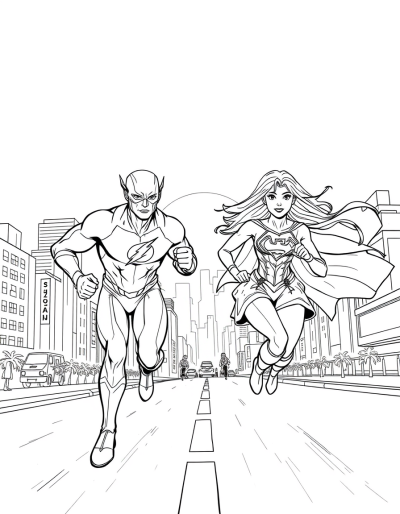 Cityscape Backdrop To The Race