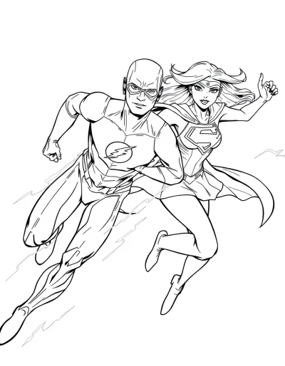 The Flash Running At Lightning Speed