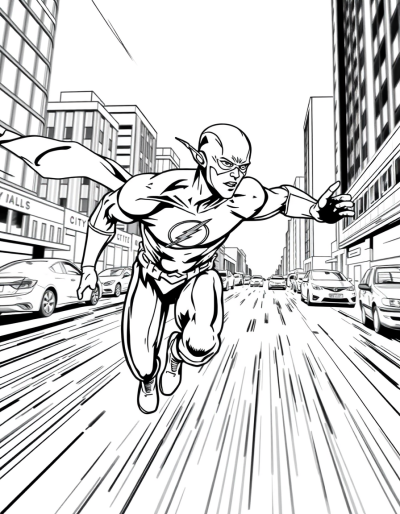 The Flash In A High Speed Chase