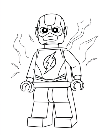 The Flash With His Iconic Logo