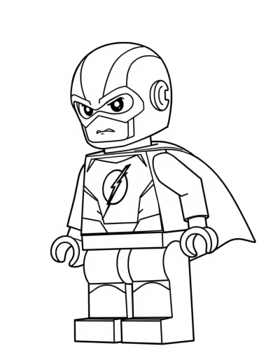 The Flash With His Red Suit