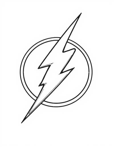 Lightning Bolt With Bright Colors