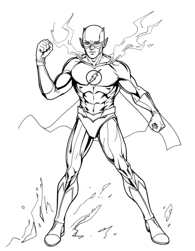 The Flash In Heroic Stance