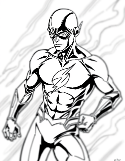 The Flash With Blur Effect