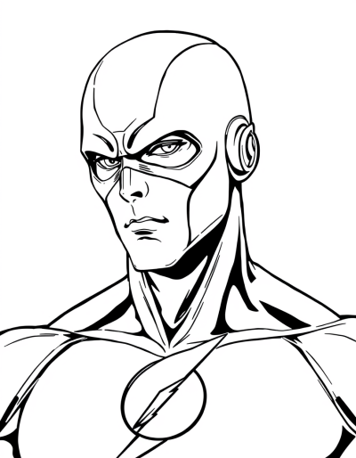 The Flash With Determined Expression