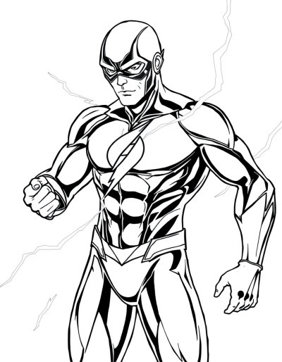 The Flash With Lightning Streaks