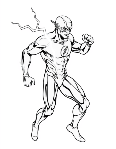 The Flash With Lightning Trail