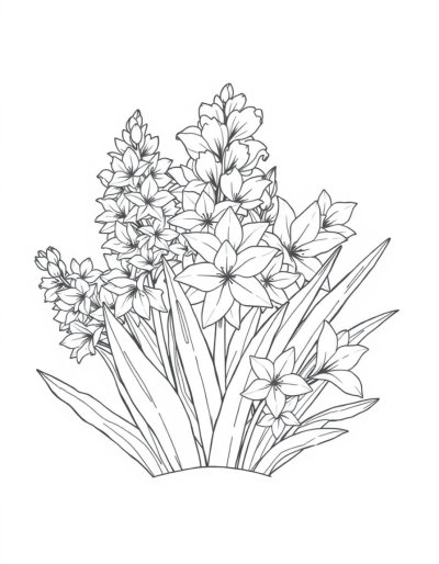 The Hyacinth Stems Are Paper Wrapped