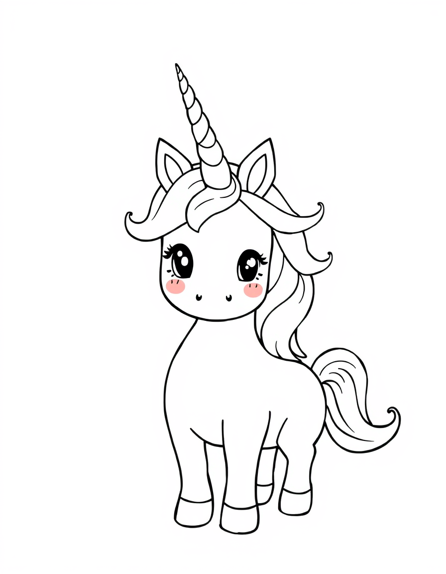 A Unicorn With A Shimmering Horn