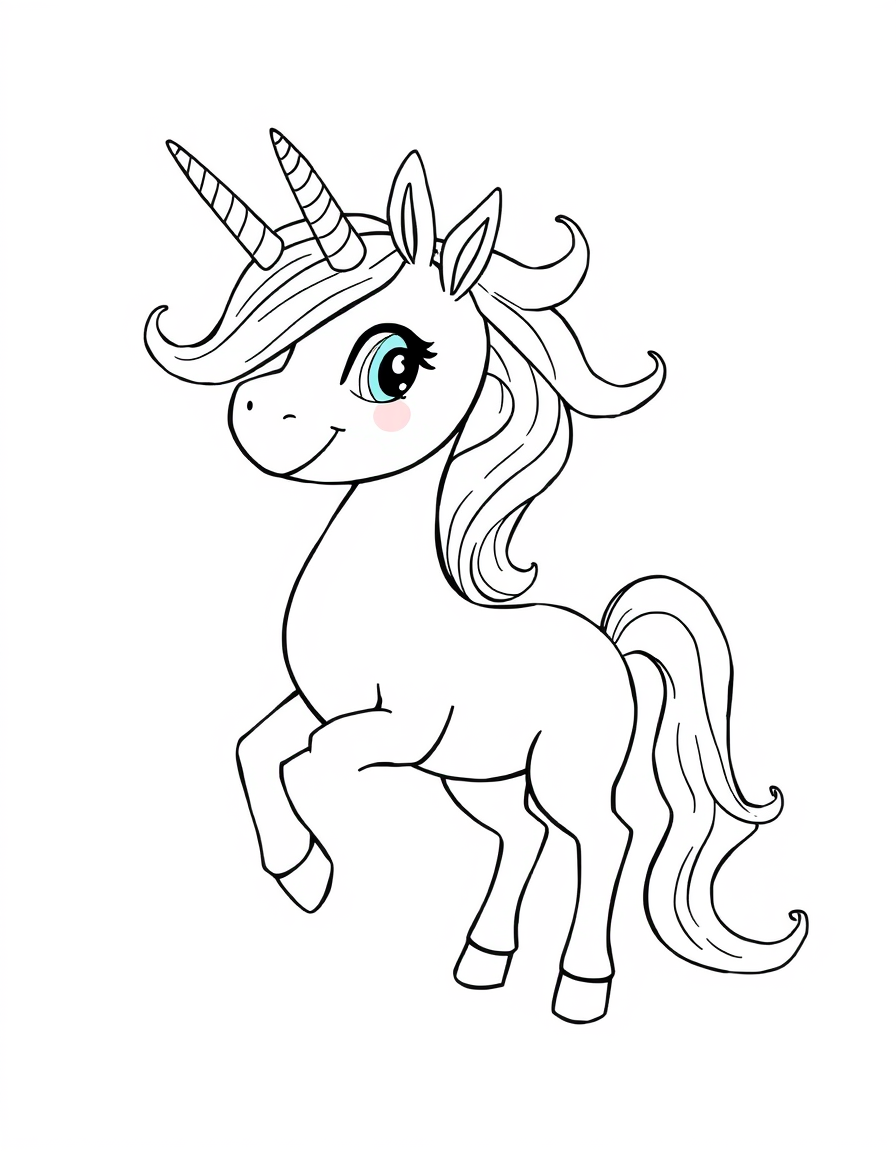 A Unicorn With A Sparkling Tail