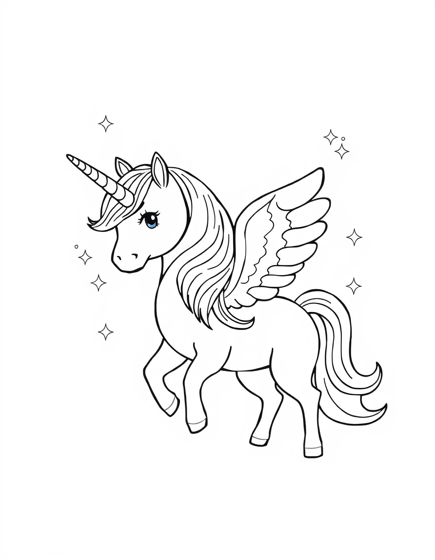 A Unicorn With Sparkling Wings